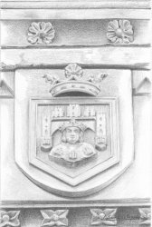 Instituto de la Lengua Castellana- Detalle escudo de Burgos